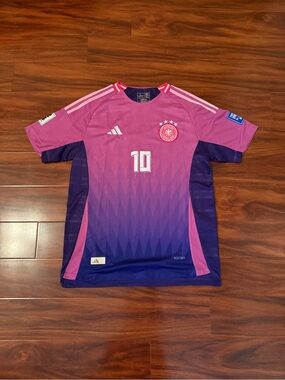 adidas Pink and Purple Germany #10 Soccer Jersey